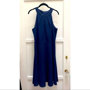 Royal Blue Halter Shift Dress